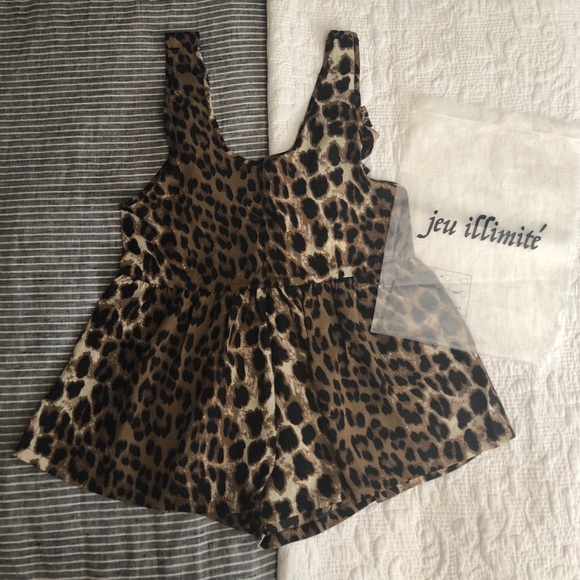 Brand New Jeu Illimité Chloe Romper in Leapord - Picture 8 of 8